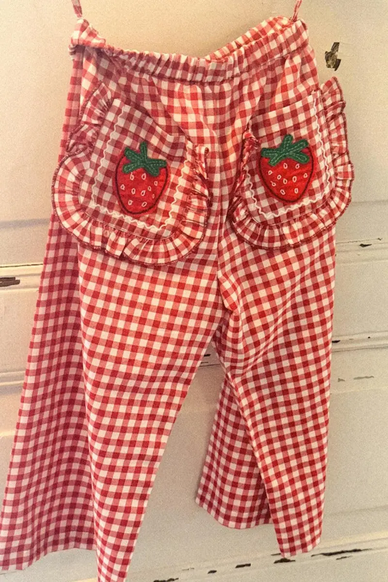 Sissel Edelbo - Saxo MINI Pants SE 1873 - Red Checks