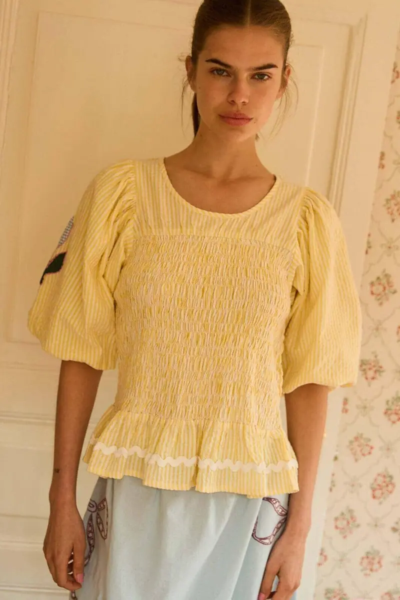 Sissel Edelbo - Svea Top SE 1836 - Yellow Stripes