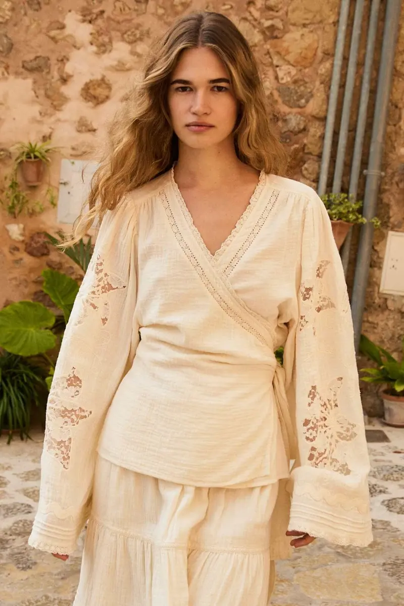 Sissel Edelbo - Winfrey Wrap Top SE 1603-1 - Off White