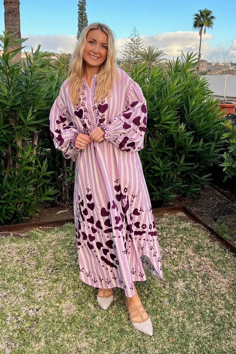 Sissel Edelbo x Molly&My - Elisabeth Dress SE 2076 - Plum Heart