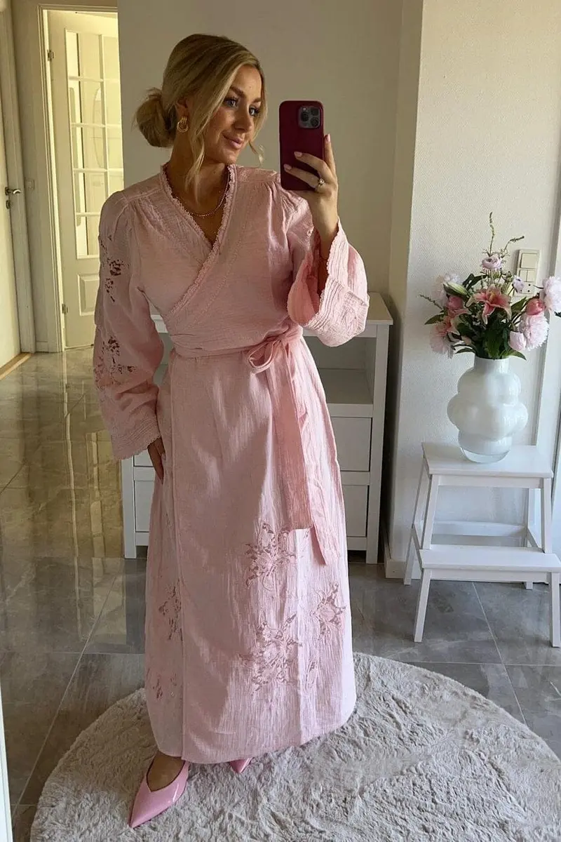 Sissel Edelbo x Molly&My - Winfrey Wrap Dress SE 2000 - Rose