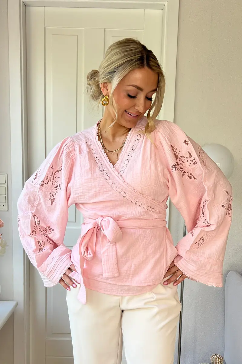 Sissel Edelbo x Molly&My - Winfrey Wrap Top SE 1998 - Rose