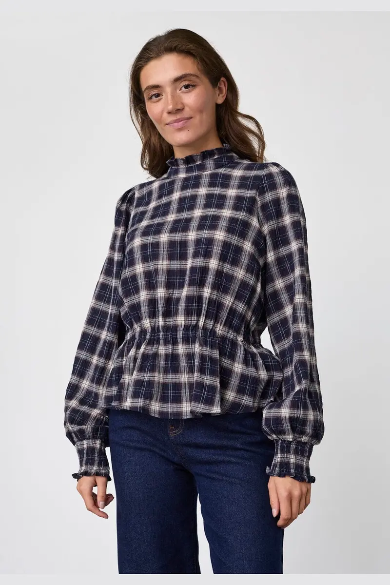 Sisters Point - Ecava-Top 20503 - 842 - Navy Check