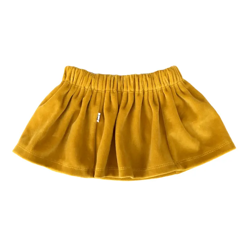 Skirts | Velour Mustard Yellow