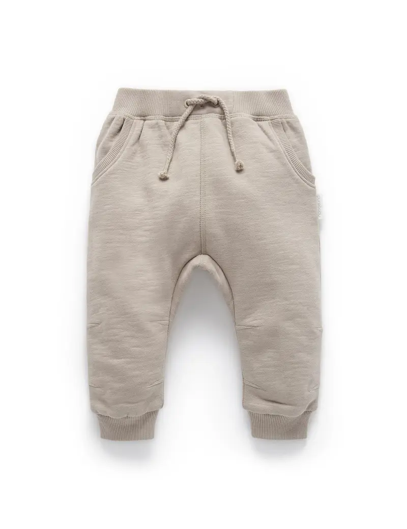 Slouchy Track Pants - Stone