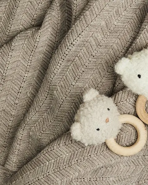 Smallstuff Rangle, bamse, bouclé merino uld, nature