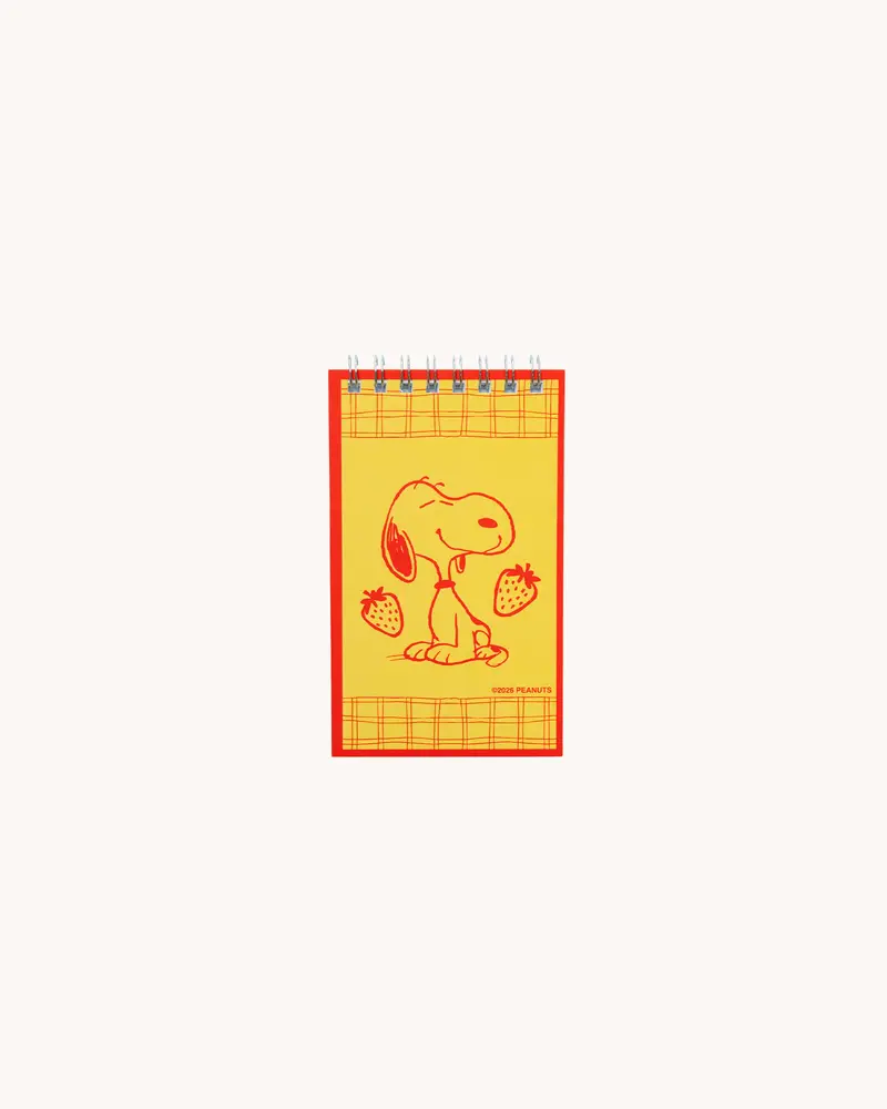 Snoopy Notesbog Gul