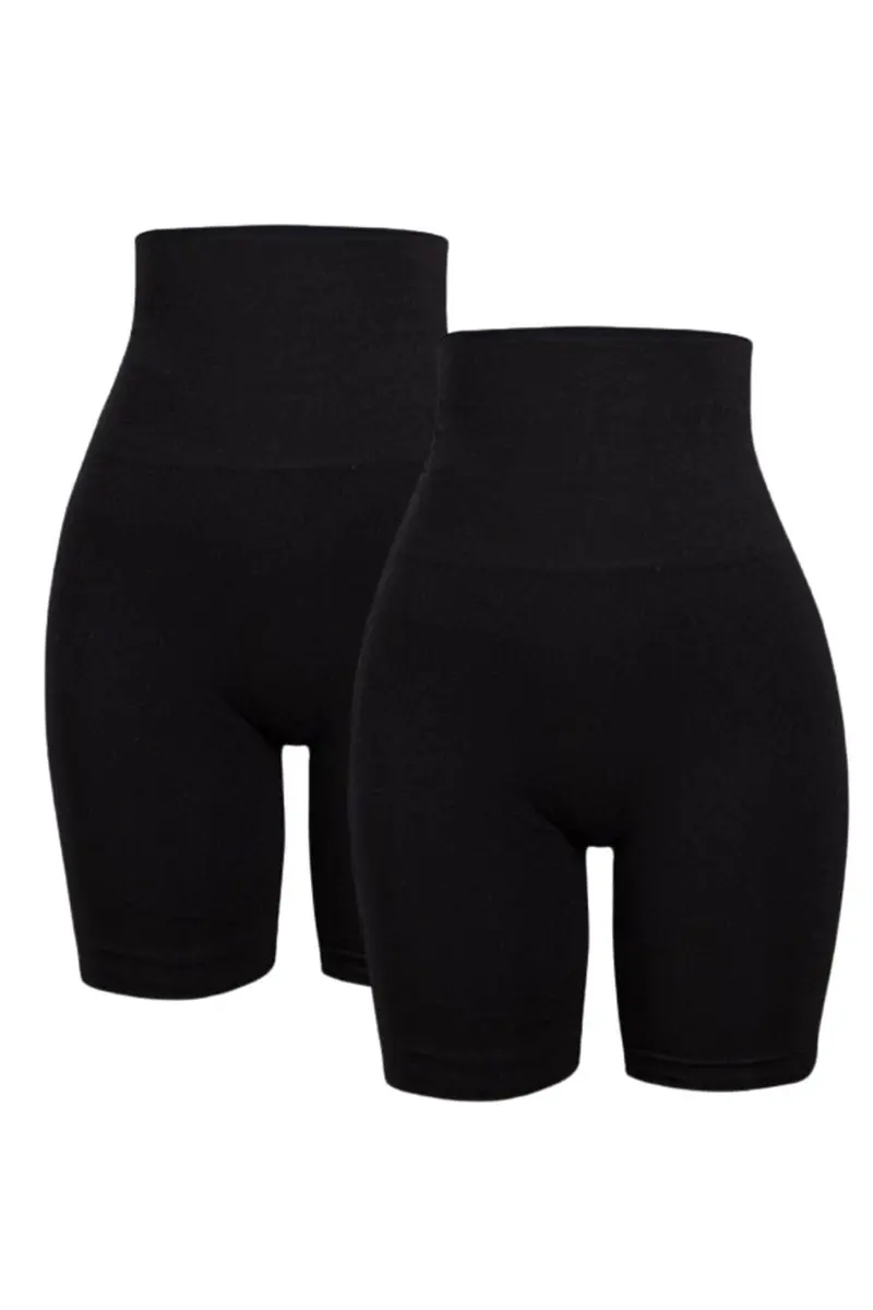 Soft basic - Haily High shorts 2 pak - black