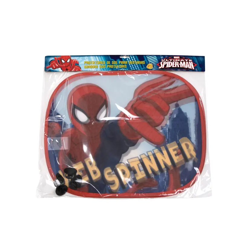 Spiderman solskærme til bil-ruden.