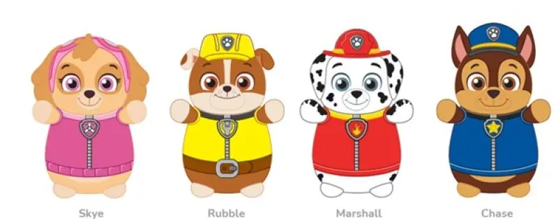 Squishmallows 25cm Hugmees - Paw Patrol