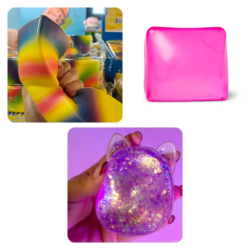 Squishy-pakke – 3 trendy squishies