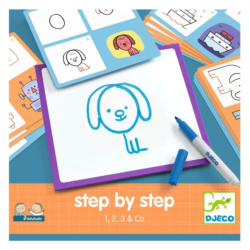 Step-by-step, tegnesæt, 1, 2, 3 & co.