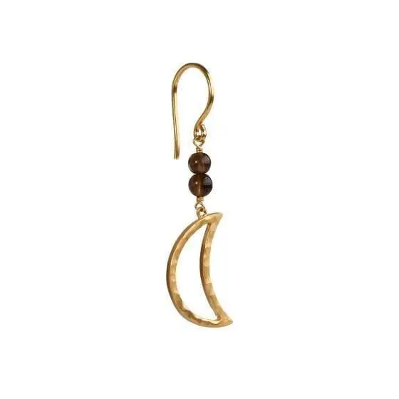 Stine A - Bella Moon Earring Mocha - 1409-02-S