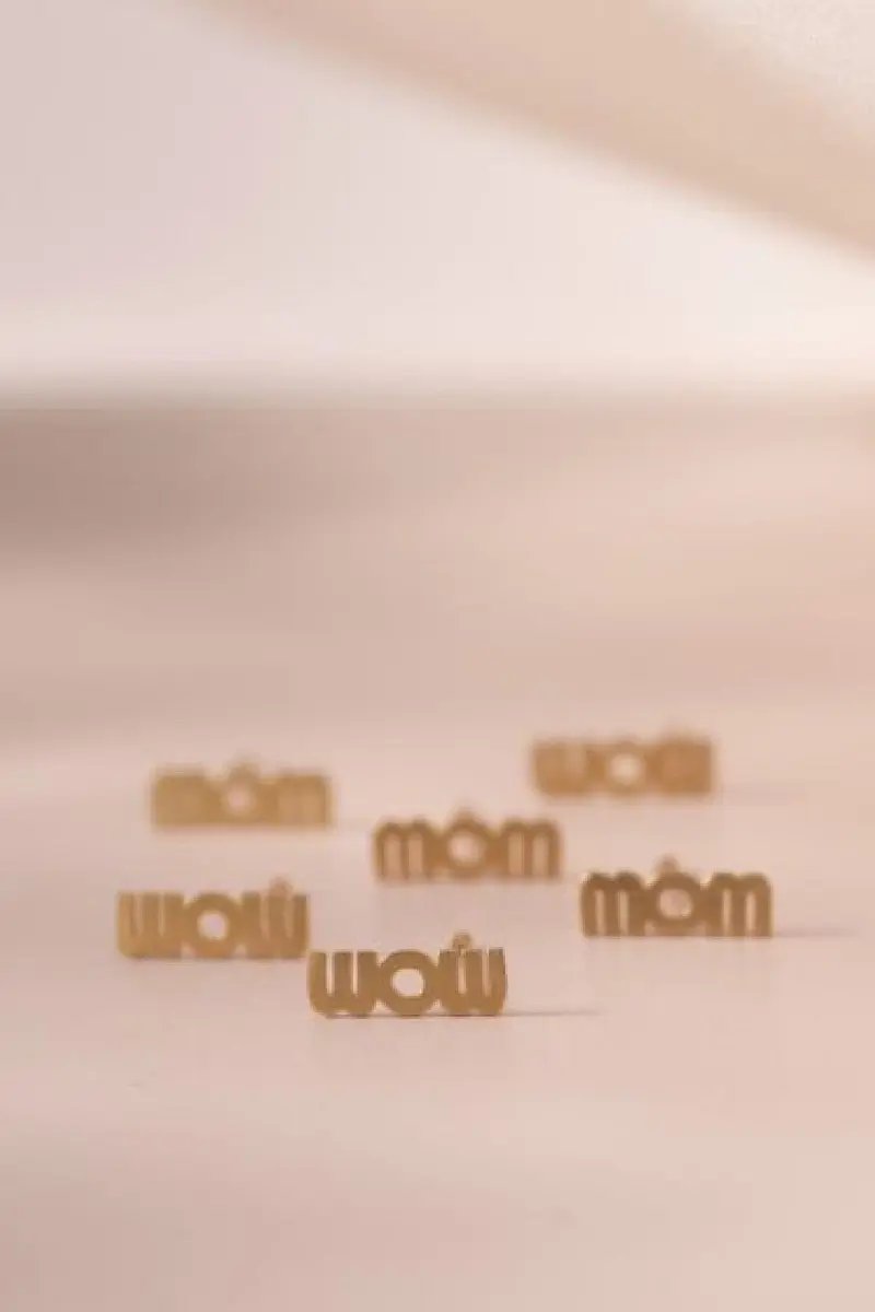 Stine A - Wow Mom Earring Goldenen - 1259-02-S