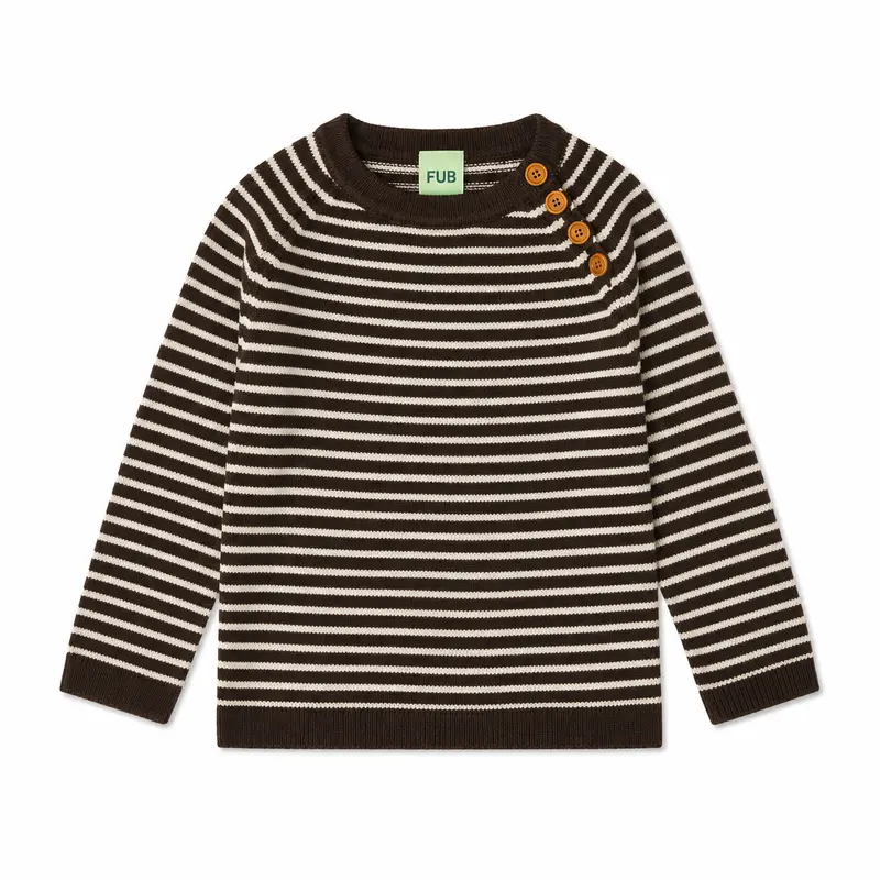 Sweater, Mocca / Ecru