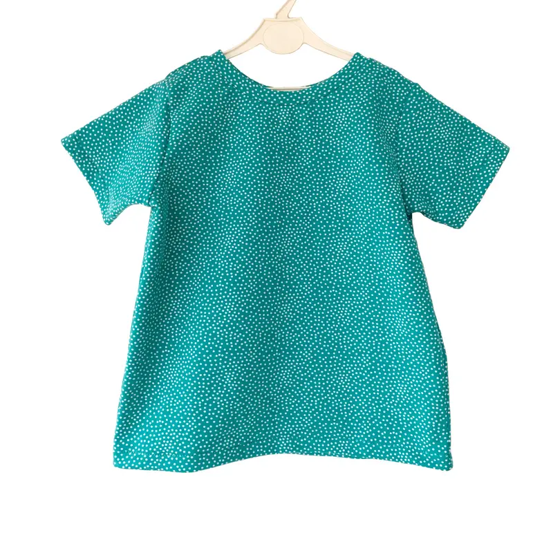 T-shirt | White dots on Teal