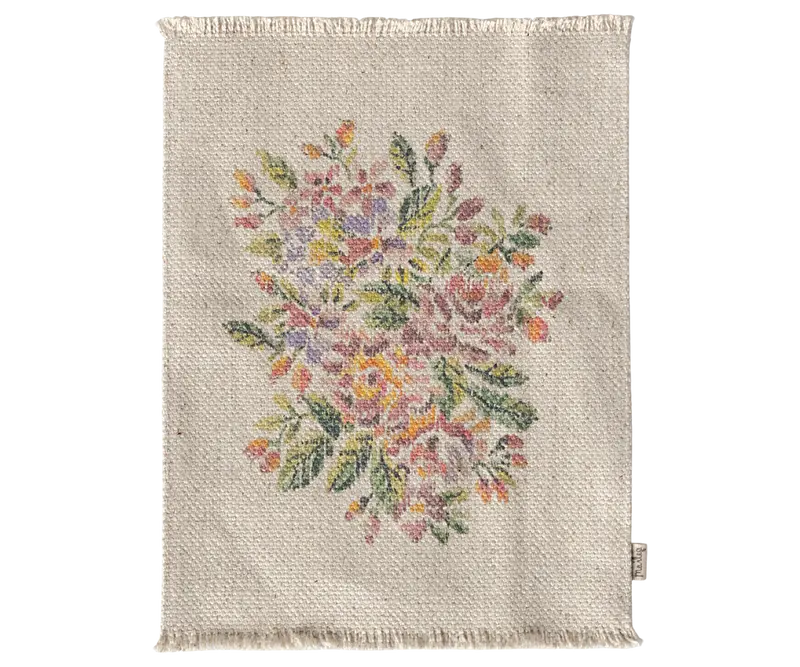 Tæppe, blomster, stor