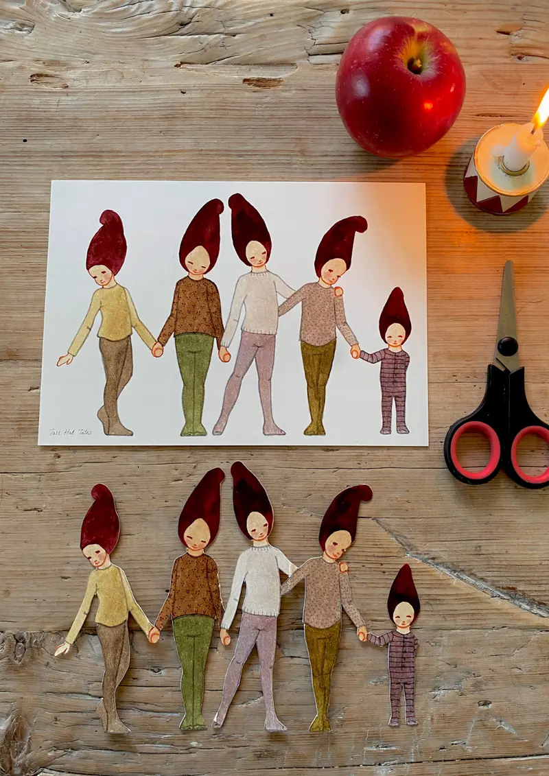 Tall Hat Tales - Hand-painted Elves