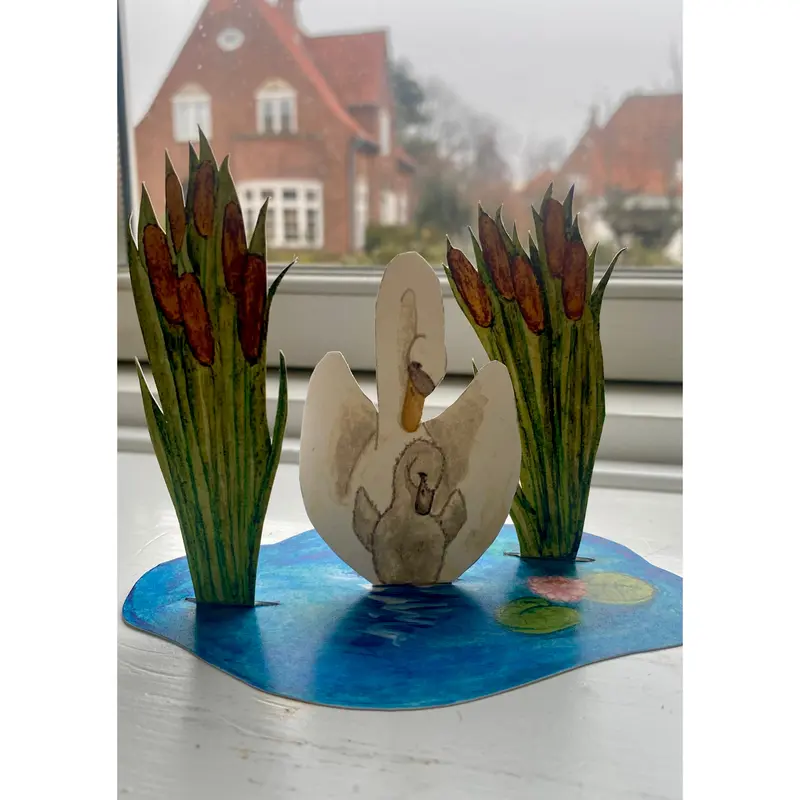 Tall Hat Tales - Hand-painted H.C. Andersen The Ugly Duckling - with audio