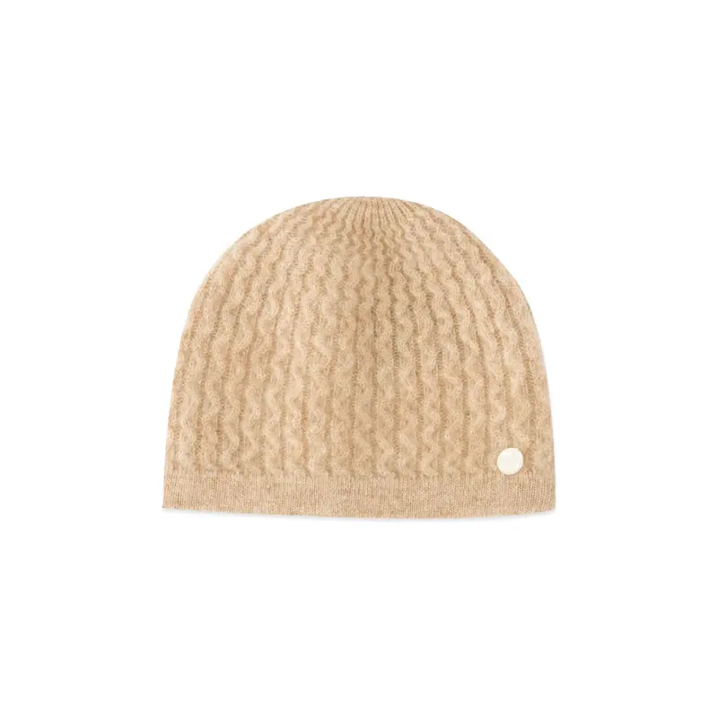 Tartine et Chocolat Cashmere Beanie - Heather beige