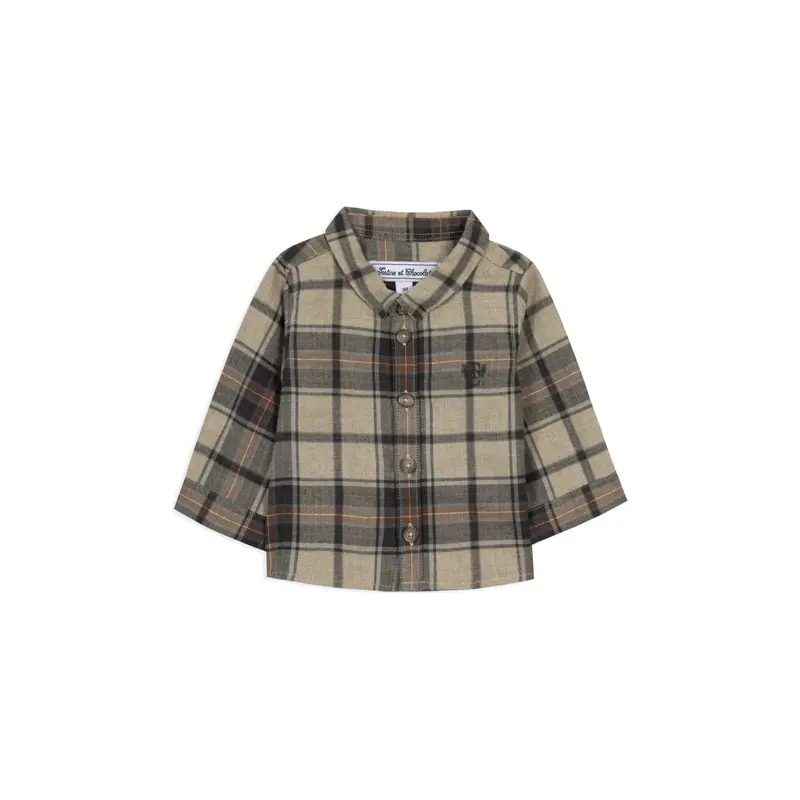Tartine et Chocolat Overshirt - Beige Tartan