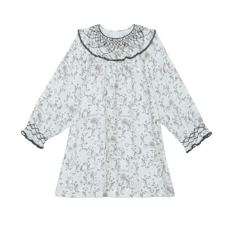 Tartine et Chocolat Ruffled Dress - Off-white