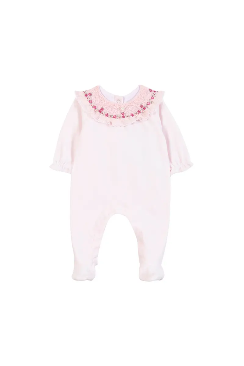 Tartine et Chocolat Velvet Onesie - Light Pink