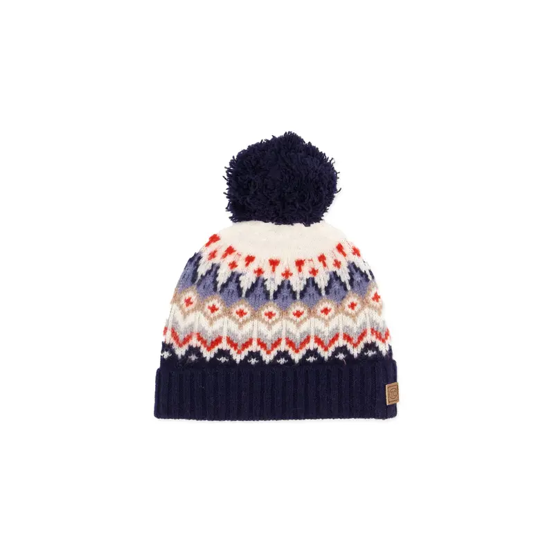 Tartine et Chocolat Wool Beanie - Navy Jacquard