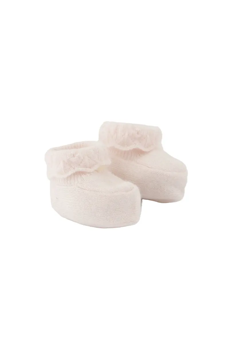 Tartine et Chocolat Wool Booties - Light Pink