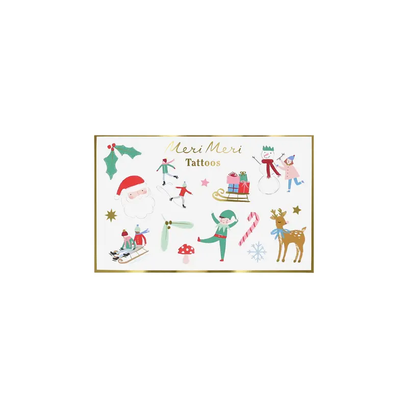 Tattoos, Christmas mixed icons