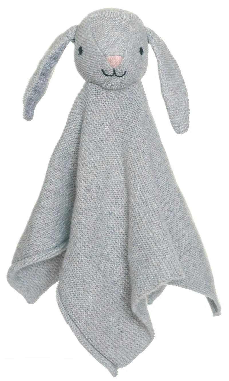 Teddy Baby - Nusseklud Strikket, Kanin, 28 cm