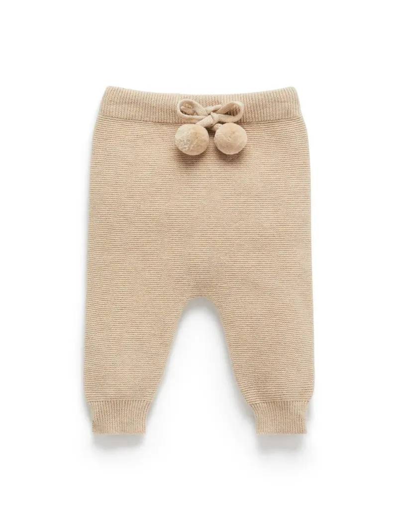 Textured Knit Legging - Sand Melange