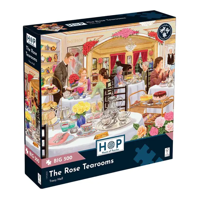 The Rose Tearooms puslespil 500 XL brikker fra House of Puzzles