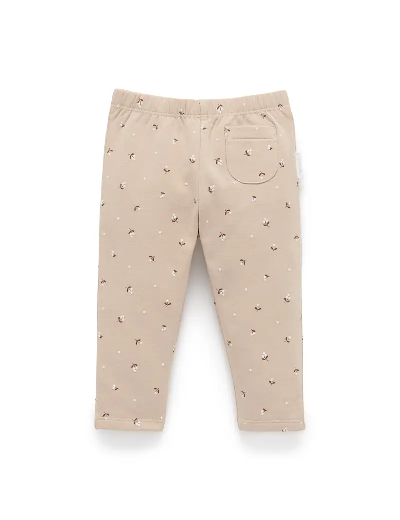 Thick Leggings wth pocket - Falling leaves print