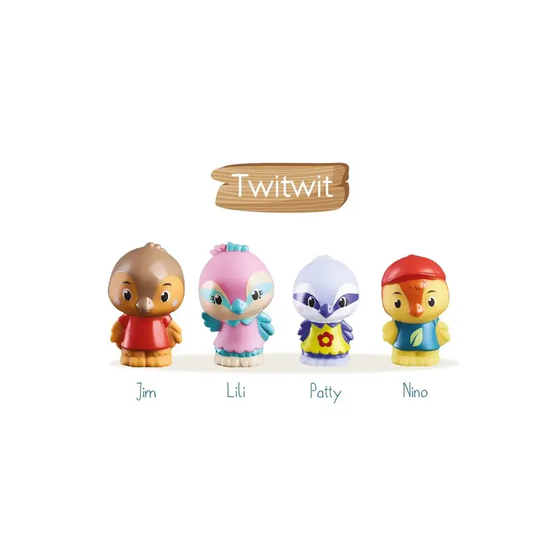 Timber Tots Twitwit Familie - Sæt af 4