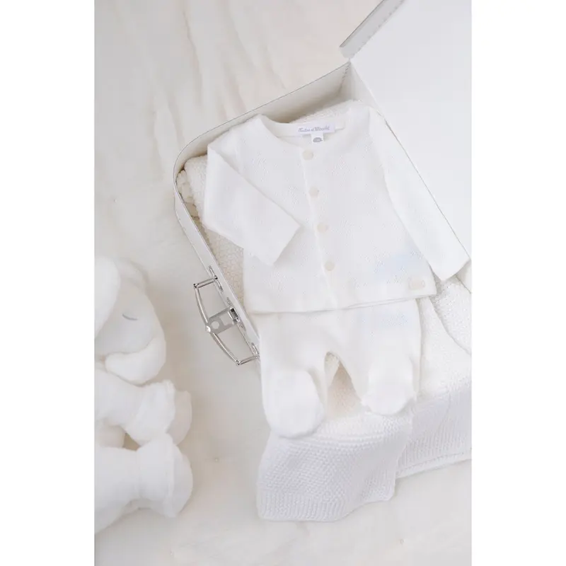 Top & Pant Baby Set - Off-White