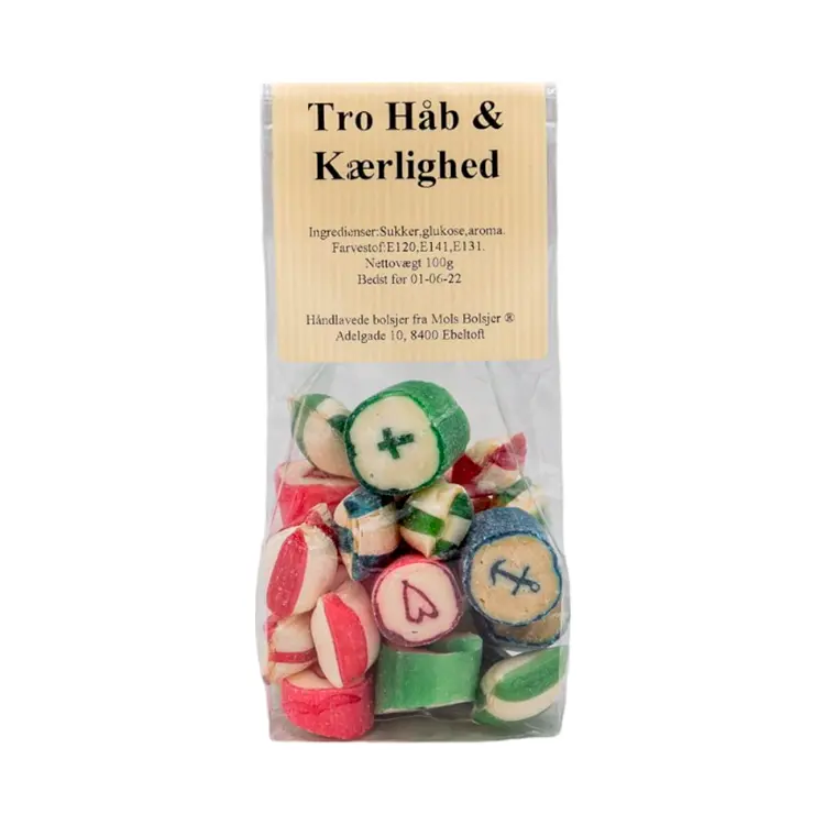 Tro Håb & Kærlighed | 100 g | Bolsjer