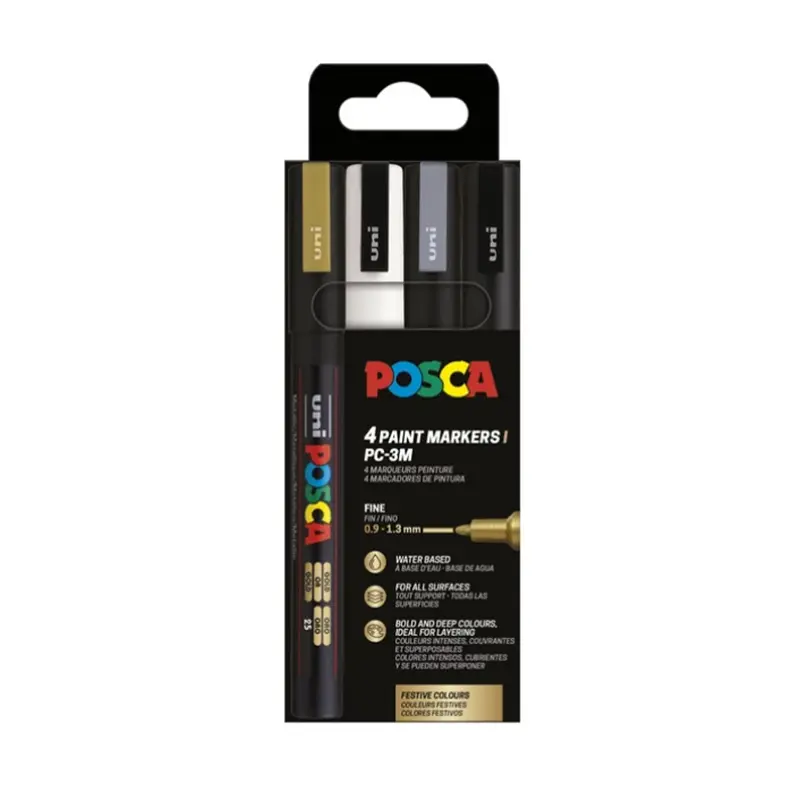 Tuscher, 4-pak, Festive, 0,9-1,3 mm