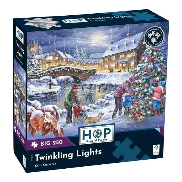 Twinkling Lights 250 XL brikker puslespil fra House of Puzzles