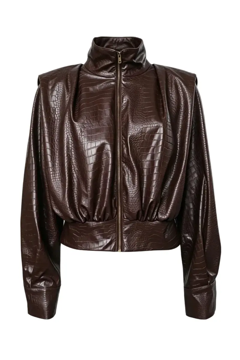 Valentin Studio - Bomber Jacket Ch172614b - Dark Brown