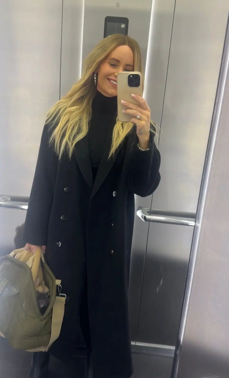 Valentin Studio - Boyfriend Wool Coat 160854 - 100 - Black