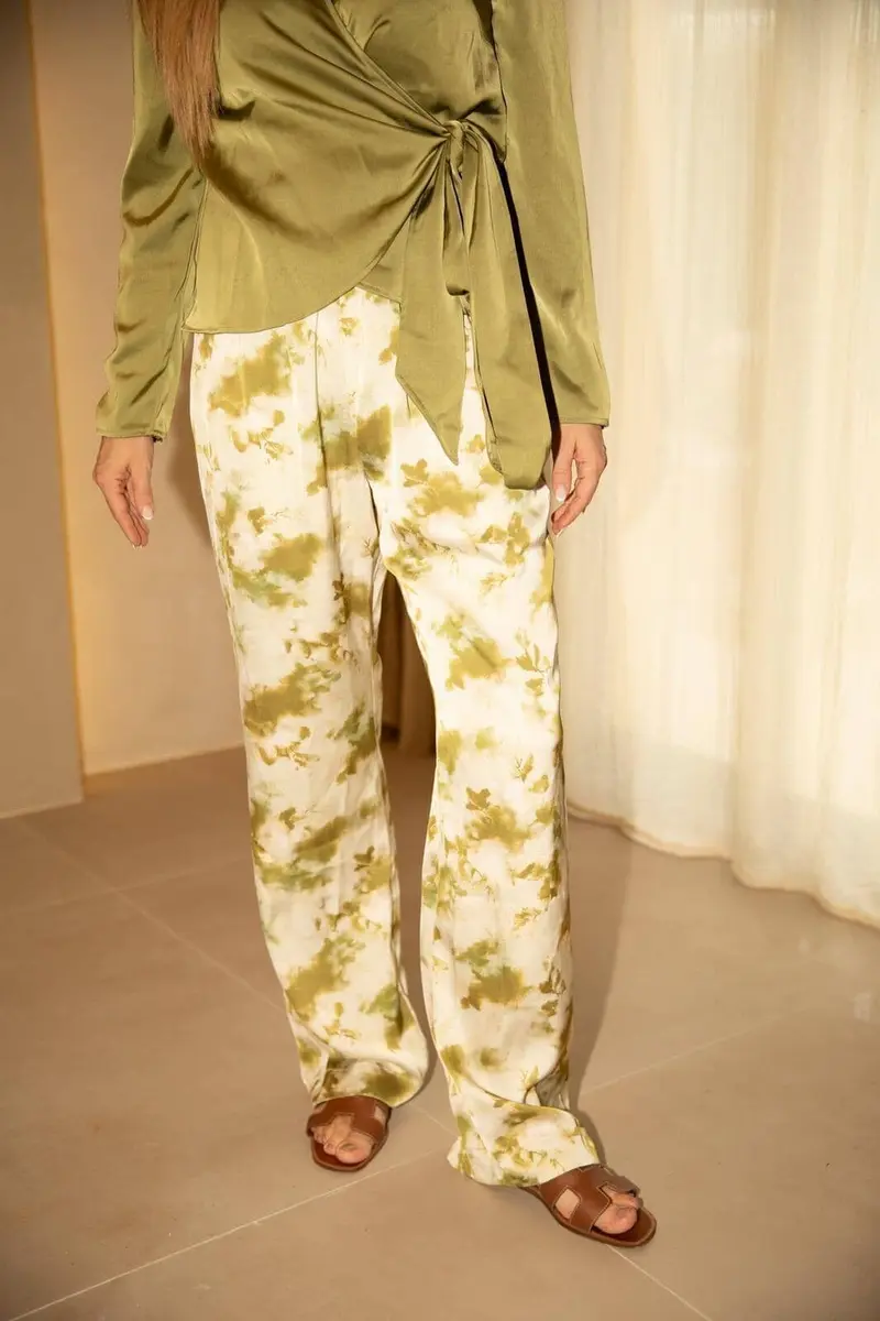 Valentin Studio - Comfy Fade Pants 169193 - 257 - White/Green