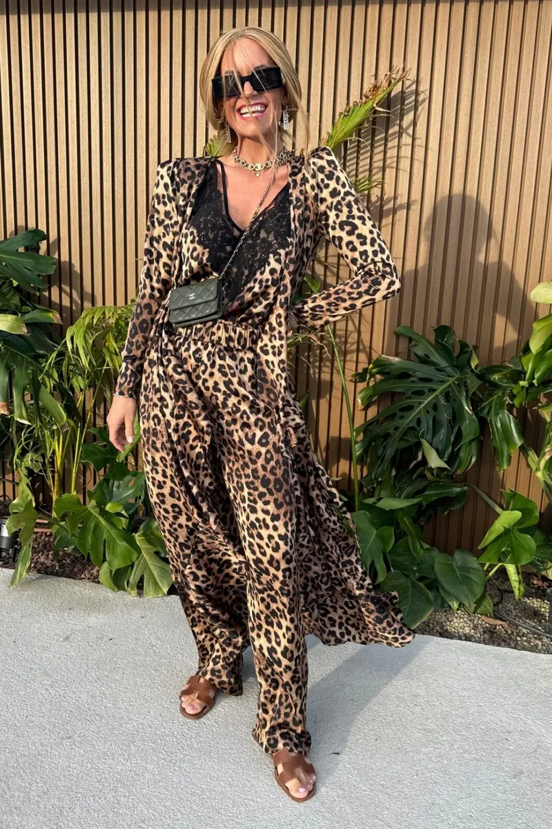 Valentin Studio - Comfy Leopard Pants - Leopard