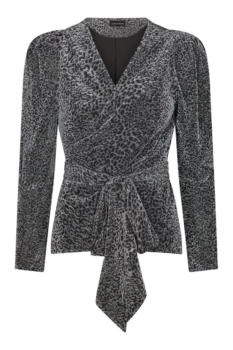 Valentin Studio - Josie Leo Blouse 157956 - 220 - Silver