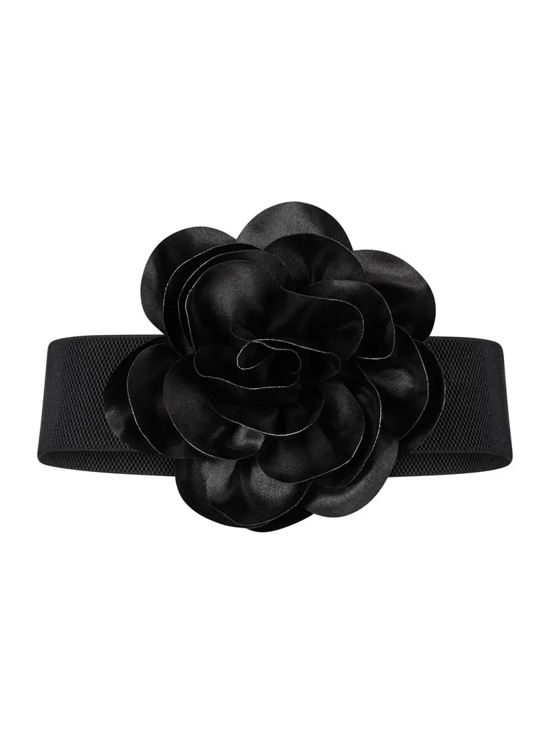 Valentin Studio - Rose Belt - 100 Black