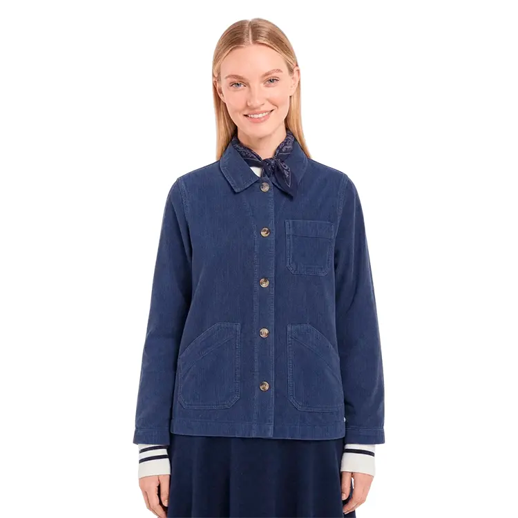 Velvet Fisherman's Jacket | Jakke | Dame | Bomuld