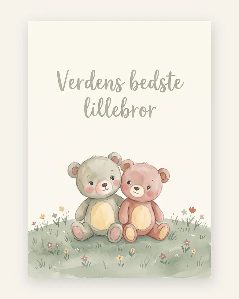 Verdens bedste lillebror plakat