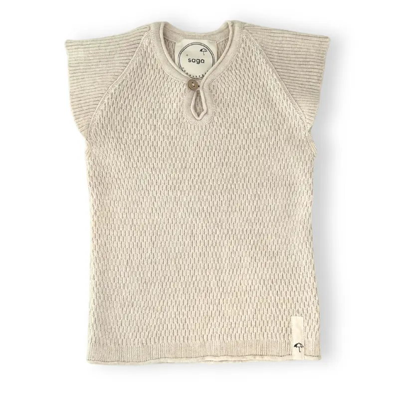 Vest - Kastanje - Ivory