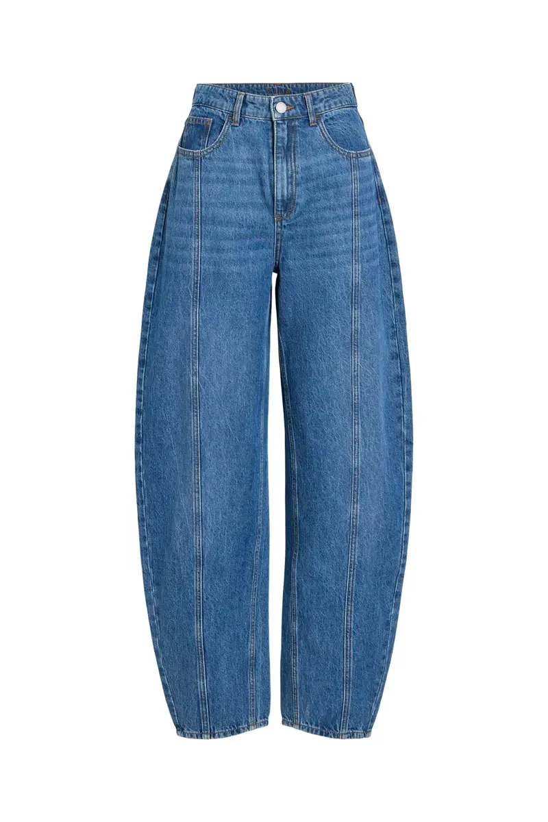 Vila - Vibeau Barrel Jeans Creek Mbd12/Spi - 5113101 Medium Blue Denim