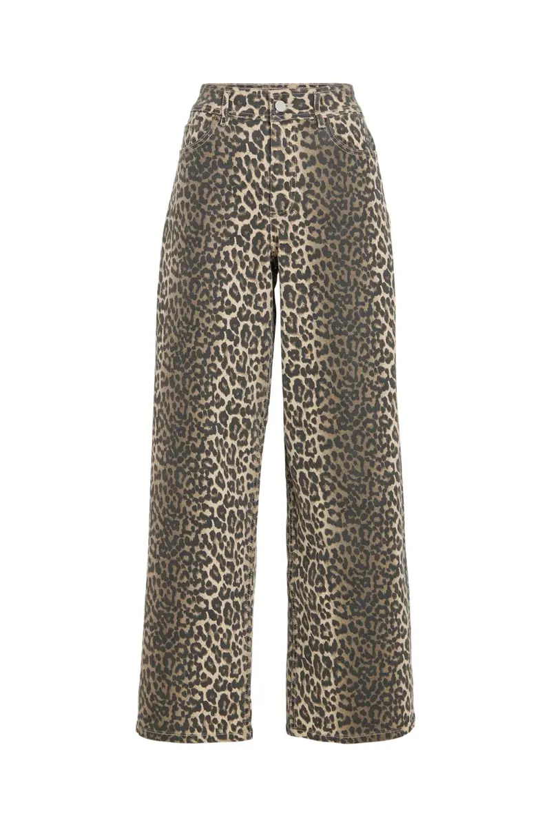 Vila - Vichia Jeans/1 - 5172610 Birch Leopard